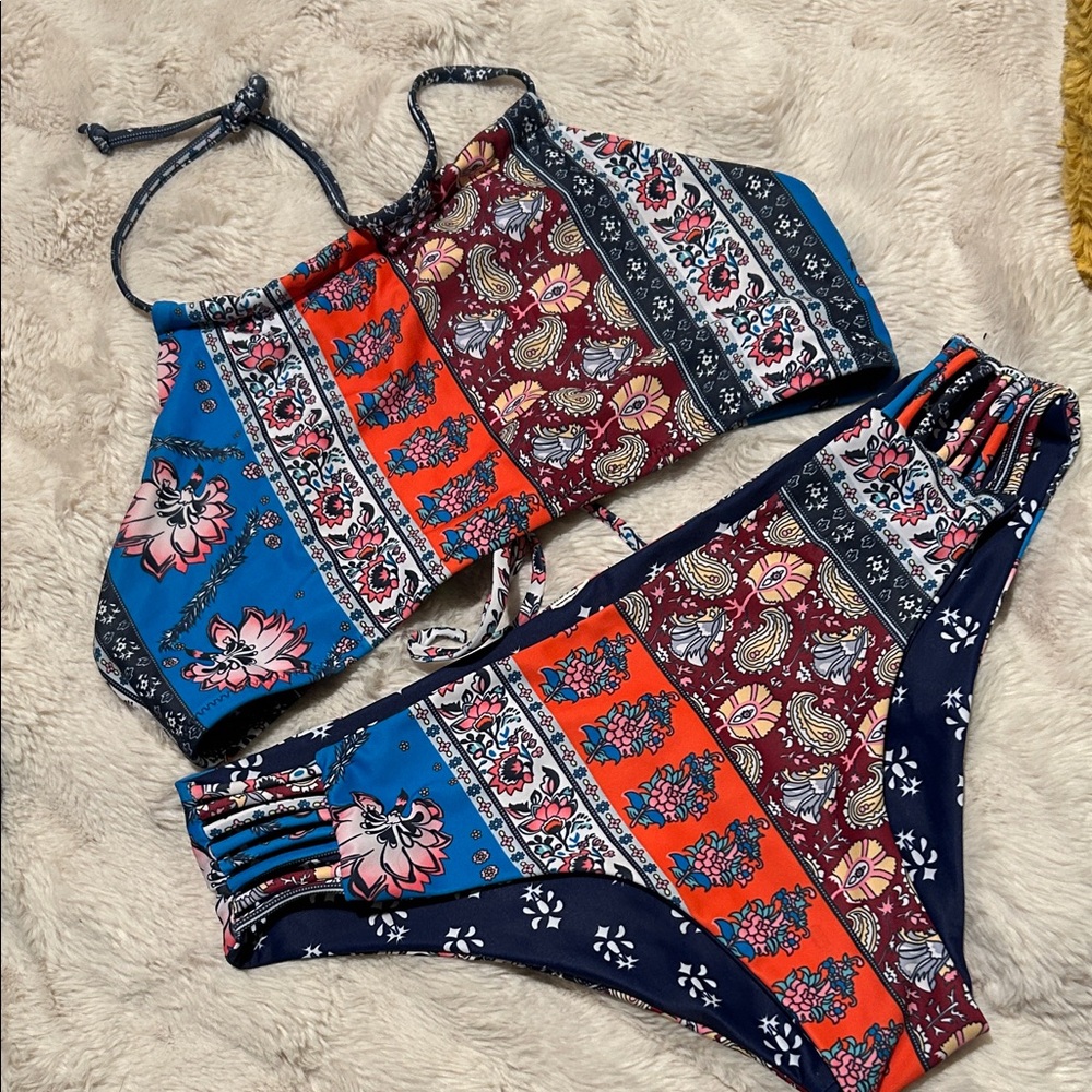 Bohemian Patchwork Bikini Set